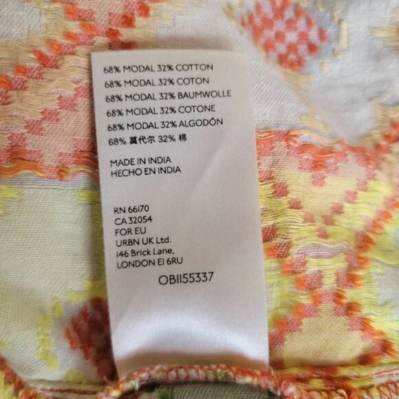 Anthropologie Marta Swing Tank Cropped Geometric Aztec Print Women Small - Picture 9 of 11